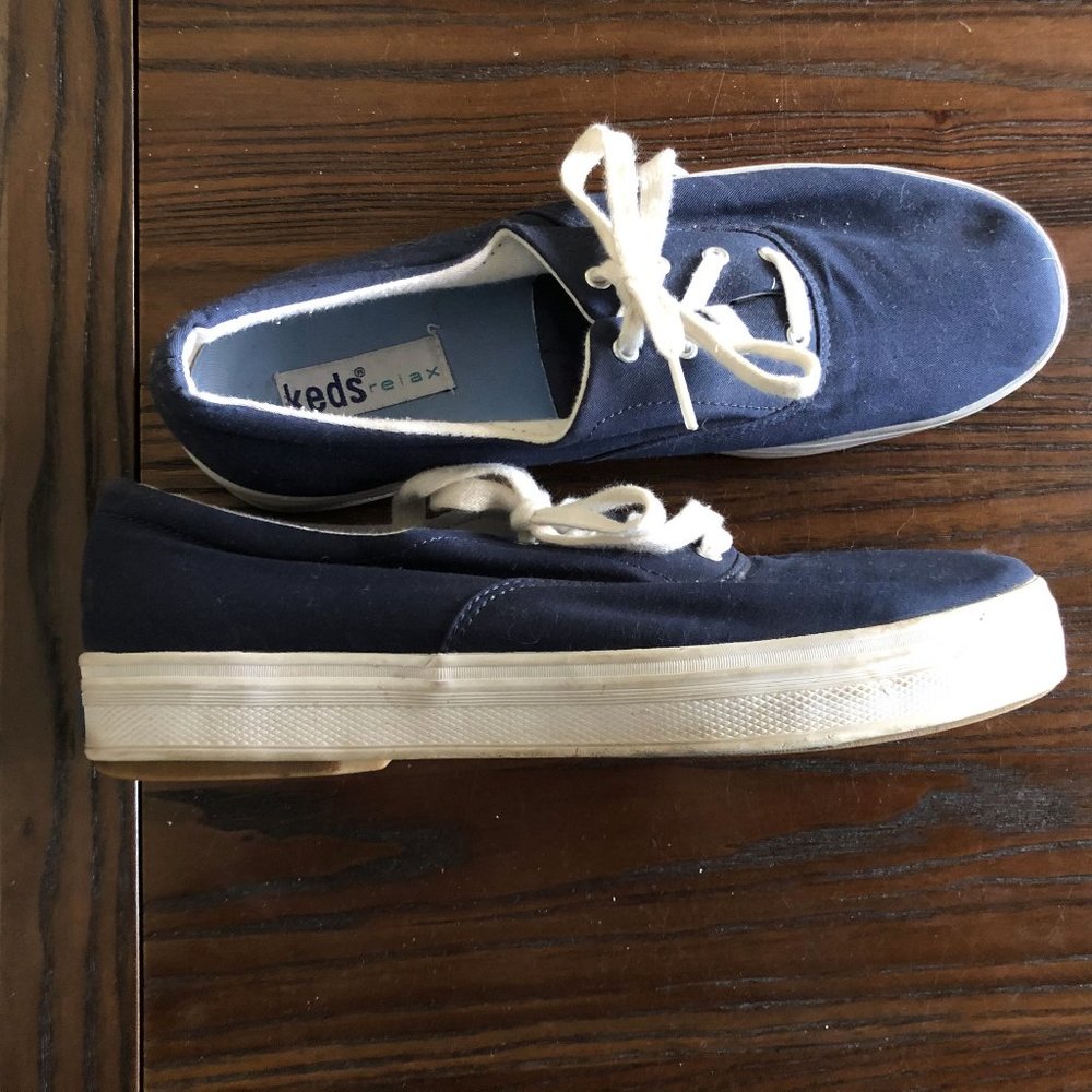 Keds Navy Blue Relaxed Fit Lace-up Sneaker 9.5 - Picture 3 of 11